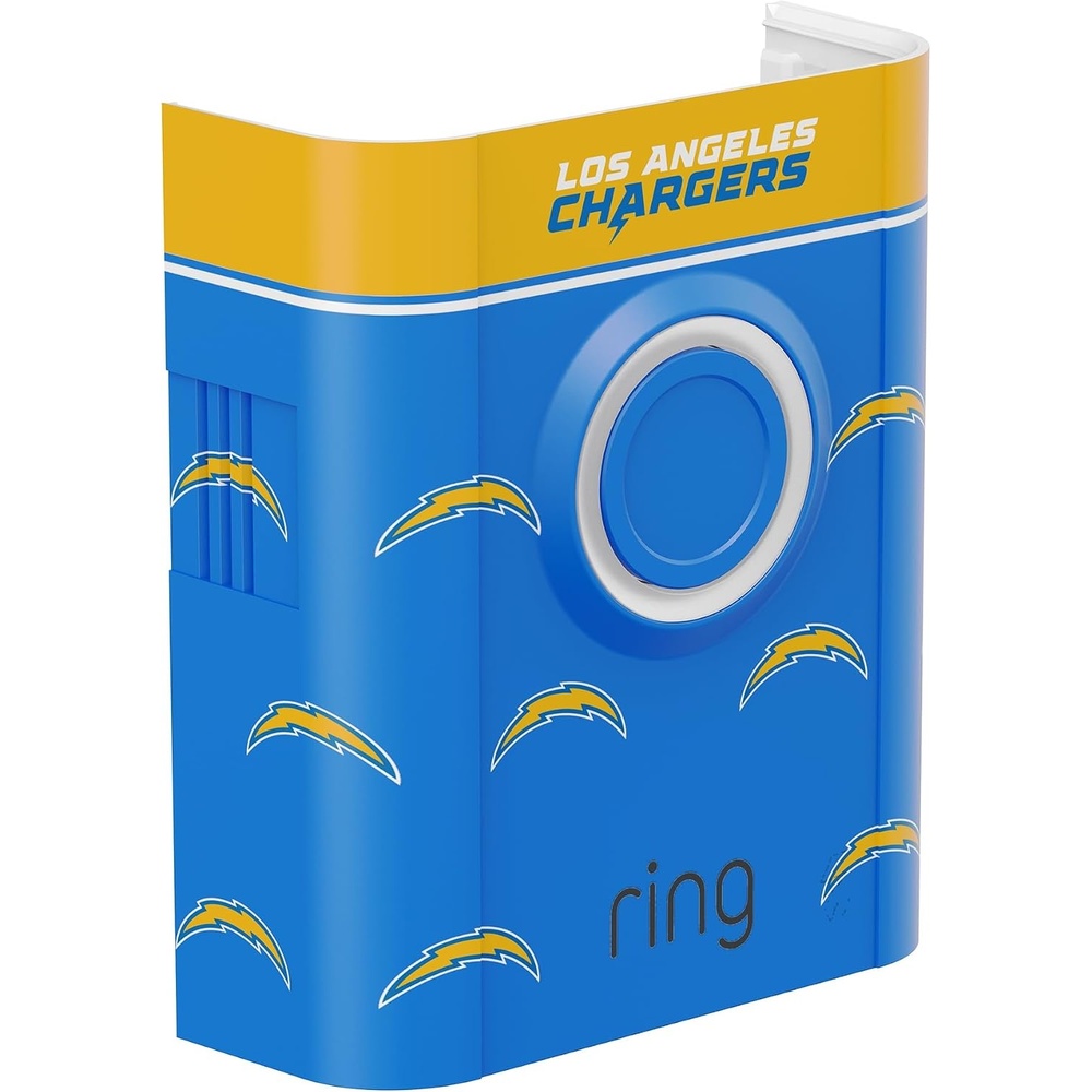 image:imageAllNew Limited Edition Official NFL Faceplate for Ring Doorbells  Video Doorbell 3 Video Doorbell 3 Plus Video Doorbell 4 Battery Doorbell Plus and Battery Doorbell Pro  Los Angeles RamsLos Angeles Chargers