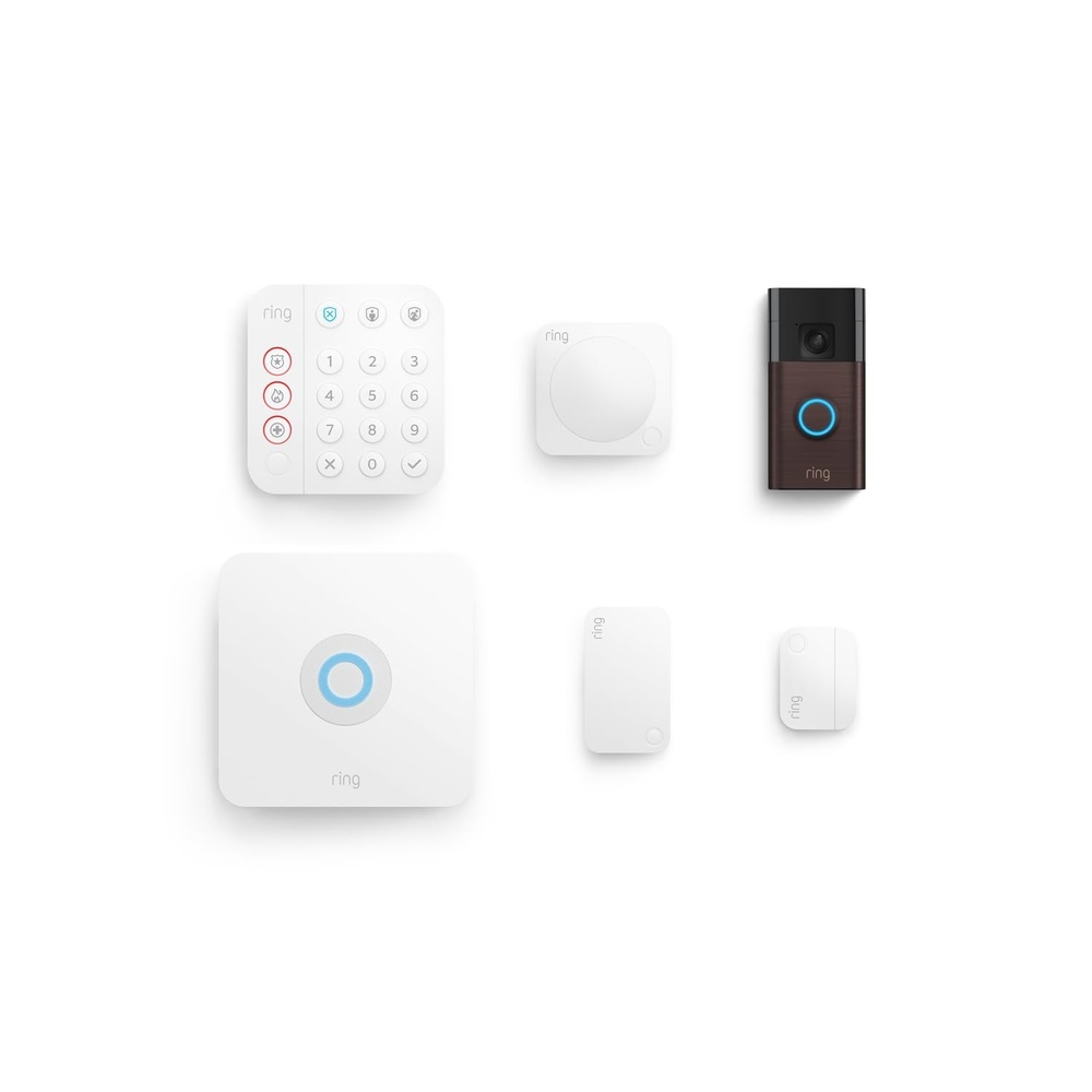 image:imageRing Alarm 5Piece Kit with Ring Battery DoorbellVenetian Bronze