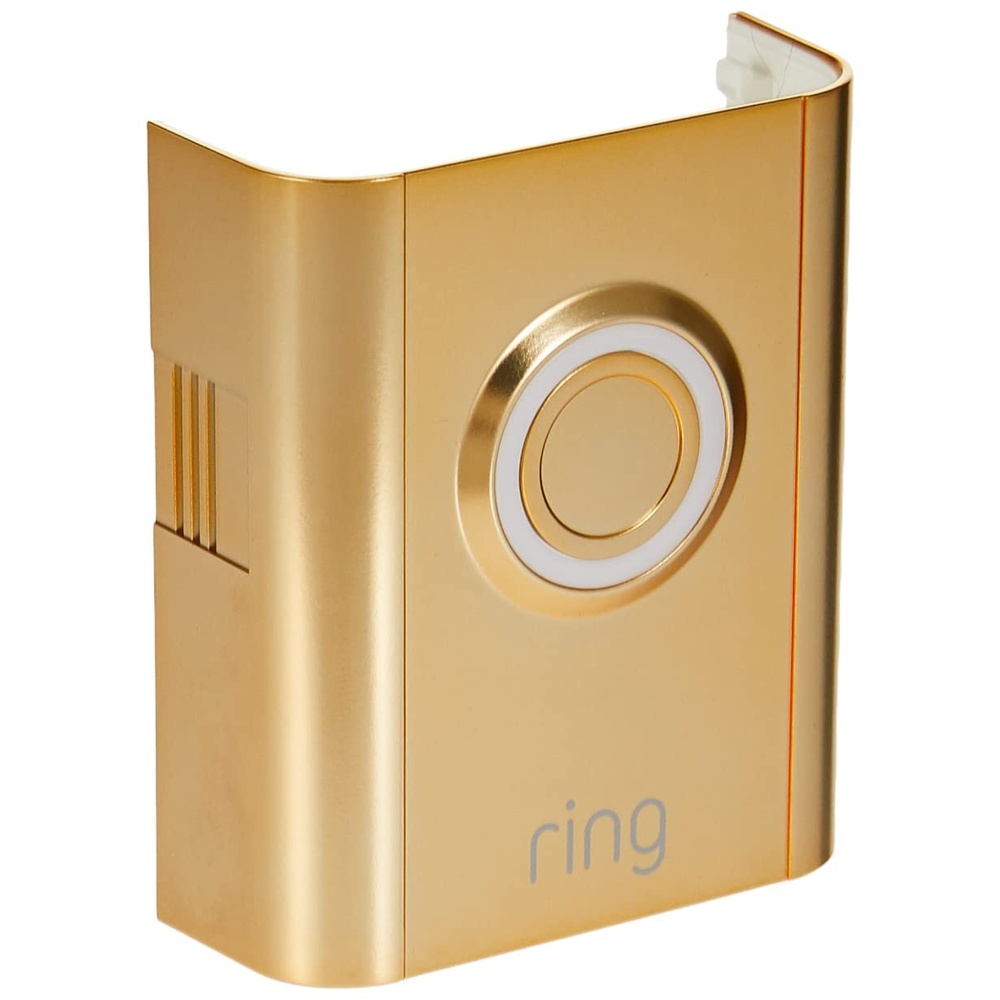 image:imageRing Interchangeable Faceplate for Doorbells  Video Doorbell 3 Video Doorbell 3 Plus Video Doorbell 4 Battery Doorbell Plus Battery Doorbell Pro  Gold Metal08 Gold Metal