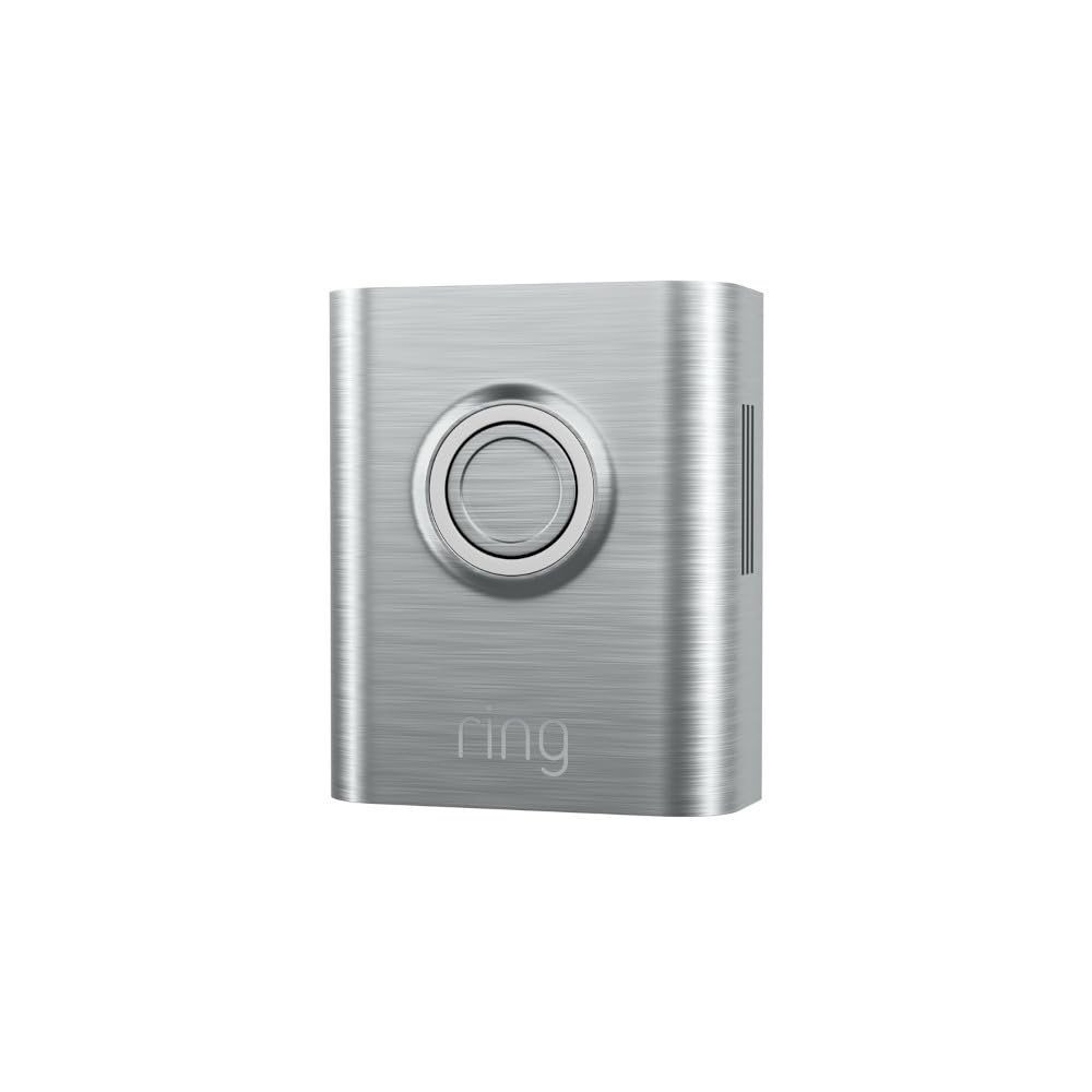 image:imageRing Metallic Interchangeable Faceplate for Doorbells  Battery Doorbell Plus Battery Doorbell Pro  Brushed BronzeBrushed Silver