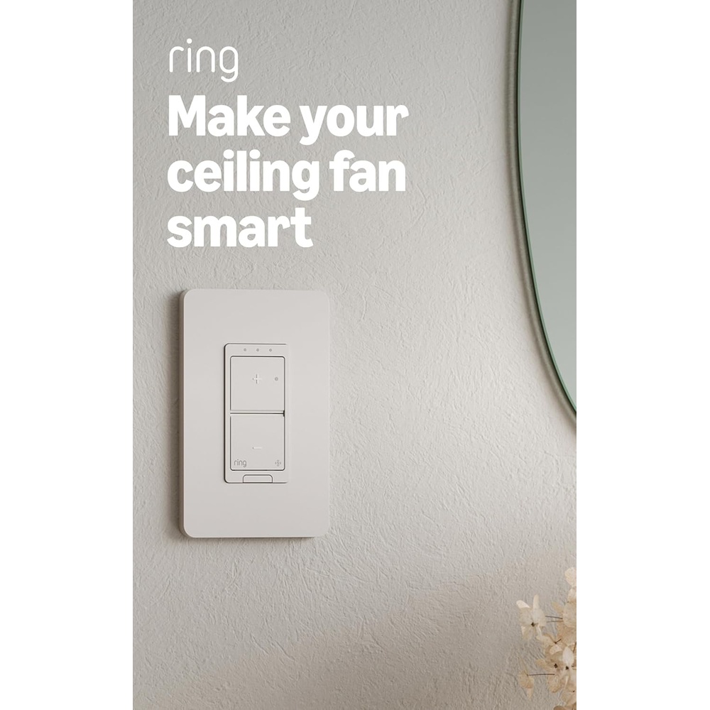 image:imageRing Sensors Smart Fan Control  Multispeed fan control set routines control from app on Amazon Sidewalk no base station needed