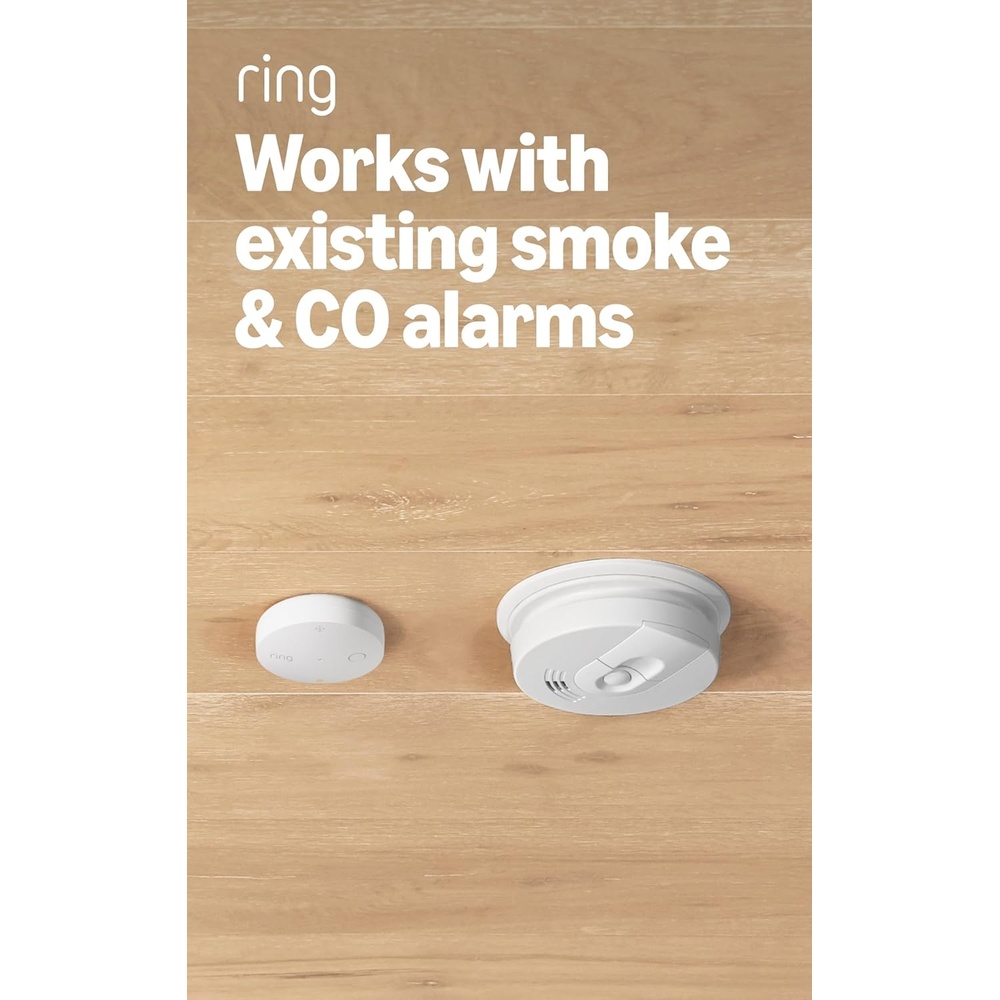 image:imageRing Sensors Smoke amp CO Listener newest model  Instant notifications on Amazon Sidewalk no base station needed Pro Monitoring sold separately
