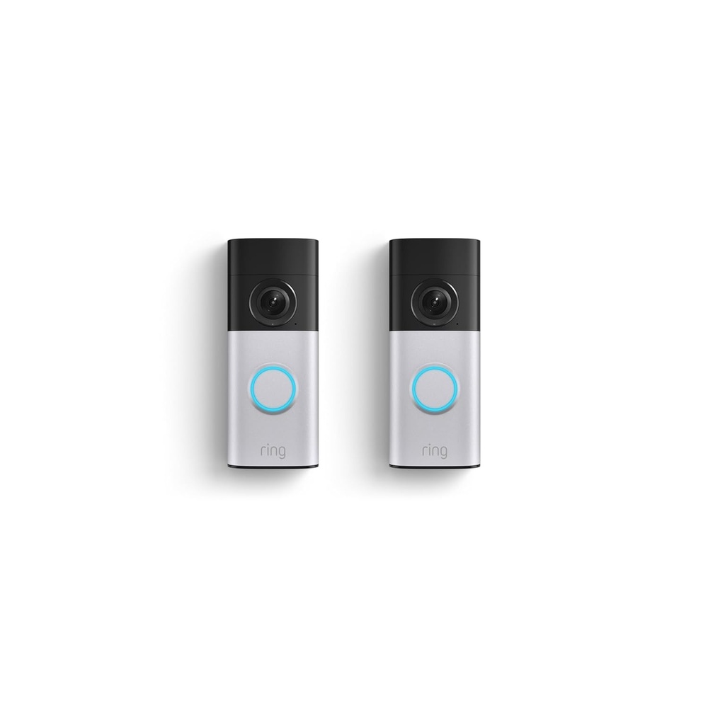 image:imageRing Wired Doorbell Plus newest model Home or business security Retinal 2K with wideangle video 4x Enhanced Zoom and LowLight Sight Nickel SilverNickel Silver