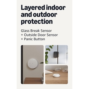 2 Glass Break Sensors (newest model) with Outside Door Sensor (newest model) and Panic Button (newest model)