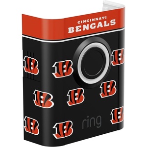 All-New Limited Edition, Official NFL Faceplate for Ring Doorbells – Video Doorbell 3, Video Doorbell 3 Plus, Video Doorbell 4, Battery Doorbell Plus, and Battery Doorbell Pro | Los Angeles Rams(Cincinnati Bengals)