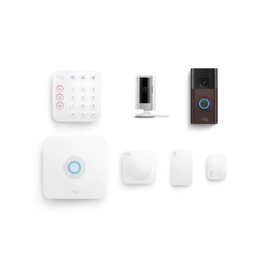 Ring Alarm 5-Piece Kit with Ring Battery Doorbell and Ring Indoor Cam 2nd Gen(Venetian Bronze)
