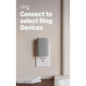 Ring Chime Plus (newest model) — Crisp, clear audio alerts for select Ring devices, built-in night-light, customizable tones, easy plug-in setup, White