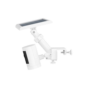 Ring Gutter Mount for Cameras and Solar Panels – White