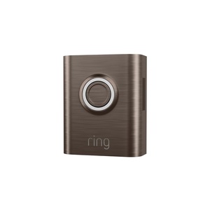 Ring Metallic Interchangeable Faceplate for Doorbells – Battery Doorbell Plus, Battery Doorbell Pro – Brushed Bronze(Brushed Bronze)