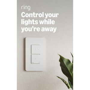 Ring Sensors: Smart Light Switch – Helps deter intruders, set routines, on Amazon Sidewalk, no base station needed, neutral wire required, single pole switch