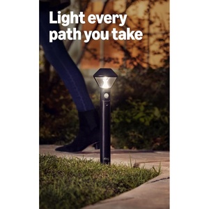 Ring Solar Pathlight 2-Pack, Black with Ring Bridge (Newest Model), White