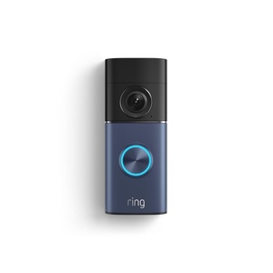 Ring Wired Doorbell Plus (newest model), Home or business security, Retinal 2K with wide-angle video, 4x Enhanced Zoom, and Low-Light Sight, Nickel Silver(Polished Night Navy)