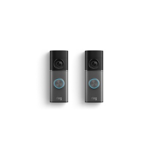 Ring Wired Doorbell Pro (newest model), Home or business security, Retinal 4K with wide-angle video, 10x Enhanced Zoom, and Low-Light Sight, Deep Silver(Deep Silver)