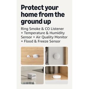 Smoke & CO Listener (Newest Model) with Temperature & Humidity Sensor (newest model), Air Quality Monitor and Flood & Freeze Sensor (newest model)