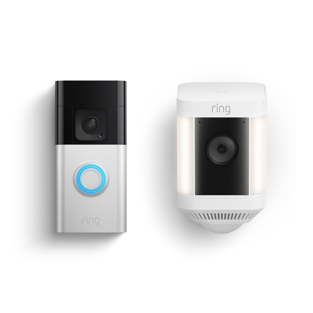image:imageRing Battery Doorbell Plus with Ring Spotlight Cam Plus White